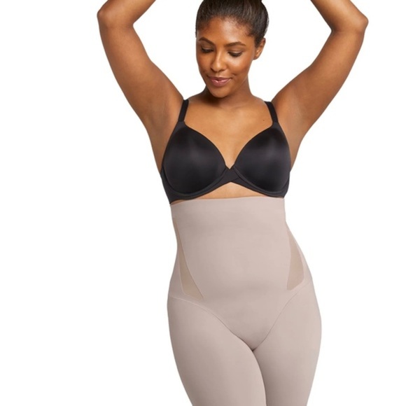 Maidenform Flexees Shapewear Women’s Size Small Blush High Waist Thigh Slimmer - Picture 7 of 9